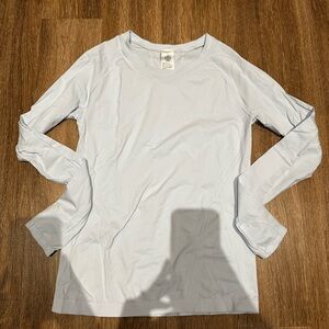 Athleta Light Blue Long Sleeve Top